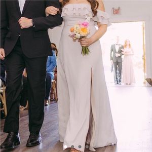 Mumu weddings bridesmaid dress! Taupe/blush color. Worn once & dry cleaned